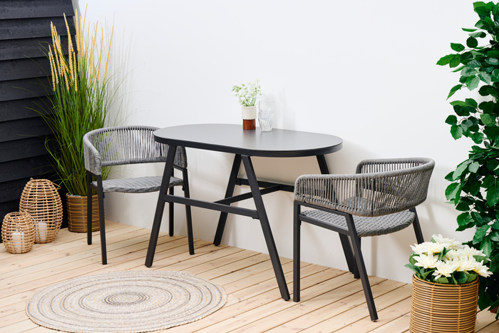 Balkongsett Chicago svart - Sunlife®